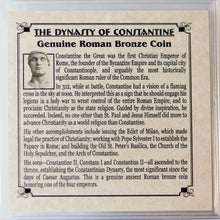 Load image into Gallery viewer, Constantine Dynasty : Roman Bronze Coin 307-363 AD - Certified Authentic Coin - Collectors Couch