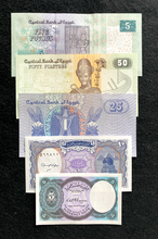 Load image into Gallery viewer, Egypt: 5 Banknotes & 5 Coins COA & History & Holder & Album - Collectors Couch