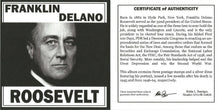 Load image into Gallery viewer, Franklin D. Roosevelt Silver Dime & Three Stamps & COA With History & Mini Album - Collectors Couch