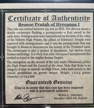 Load image into Gallery viewer, First Jewish Coin Album : Ancient Judaean Coin of the Second Temple Period - Collectors Couch