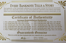 Load image into Gallery viewer, Marks of Catastrophe - A Set of 12 Weimar Germany Hyperinflation Banknotes - Collectors Couch