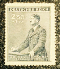 Load image into Gallery viewer, German Nazi WWII Rare 10 Rp Brass Coin  & Stamp in a Secure Metal Display Frame - WWII Artifacts - Collectors Couch