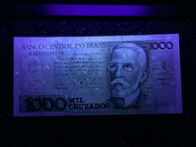 Load image into Gallery viewer, Brazil 1000 Cruzados 1989 Banknote World Paper Money UNC Currency Bill - Collectors Couch