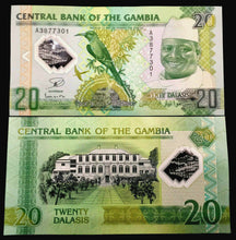Load image into Gallery viewer, Gambia 20 Dalasis 2014 Polymer Banknote World Paper Money UNC Currency Bill Note - Collectors Couch