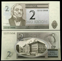 Load image into Gallery viewer, Estonia 2 Kroono 1992 Banknote World Paper Money UNC Currency Bill Note - Collectors Couch