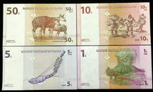 Load image into Gallery viewer, Congo 50,10,5,1 Centime Banknote Set World Paper Money UNC Currency Bill Note - Collectors Couch