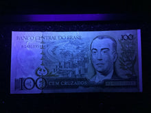 Load image into Gallery viewer, Brazil 100 Cruzados 1985 Banknote World Paper Money UNC Currency Bill - Collectors Couch
