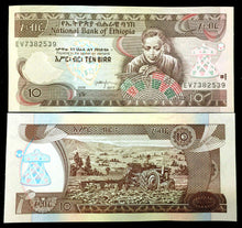 Load image into Gallery viewer, Ethiopia 10 BIRR 1991 Banknote Banknote World Paper Money UNC Currency Bill Note - Collectors Couch