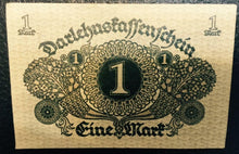 Load image into Gallery viewer, German WW2 Rare 10 Rp Coin wth  Stamps 1 Mark Bill in Disp frame - Collectors Couch