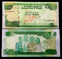 Load image into Gallery viewer, Ethiopia 10 BIRR 2020 Banknote Banknote World Paper Money UNC Currency Bill Note - Collectors Couch