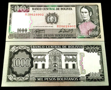 Load image into Gallery viewer, Bolivia 1000 Pesos Bolivianos 1982 Banknote World Paper Money UNC Currency Bill - Collectors Couch