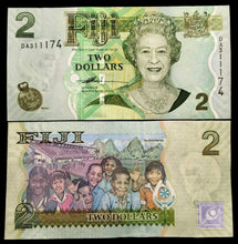 Load image into Gallery viewer, FIJI 2 Dollars 2007 Banknote World Paper Money UNC Currency Bill Note - Collectors Couch