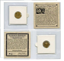 Load image into Gallery viewer, Authentic Certified Roman Empire Bronze Coin (240-324 AD) - Historical Souvenir - Collectors Couch