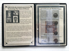 Load image into Gallery viewer, Ancient Roman Four Bronze Coins From Fourth Century CE Reigns of Constantines