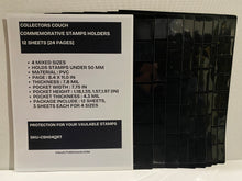 Load image into Gallery viewer, Commemorative Stamps Holders 12 Sheet - 24 Pages - 4 Sizes