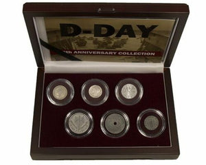 Rare WWII D-Day 75th Anniversary Collection (6 Coin Boxed Set) COA & History Included - Collectors Couch