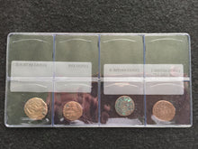 Load image into Gallery viewer, Ancient Roman Four Bronze Coins From Fourth Century CE Reigns of Constantines