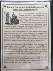 Ancient Roman Coins Rome's Fearsome Twin City Goddesses Roma & Constantinopolis - Collectors Couch
