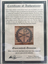 Load image into Gallery viewer, Ancient Roman Four Bronze Coins From Fourth Century CE Reigns of Constantines