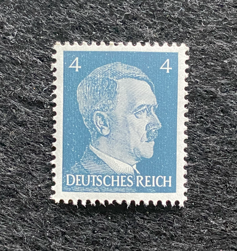 Rare Old German Authentic WWII Unused Hitler 4 Rp Stamp MNH - Collectors Couch