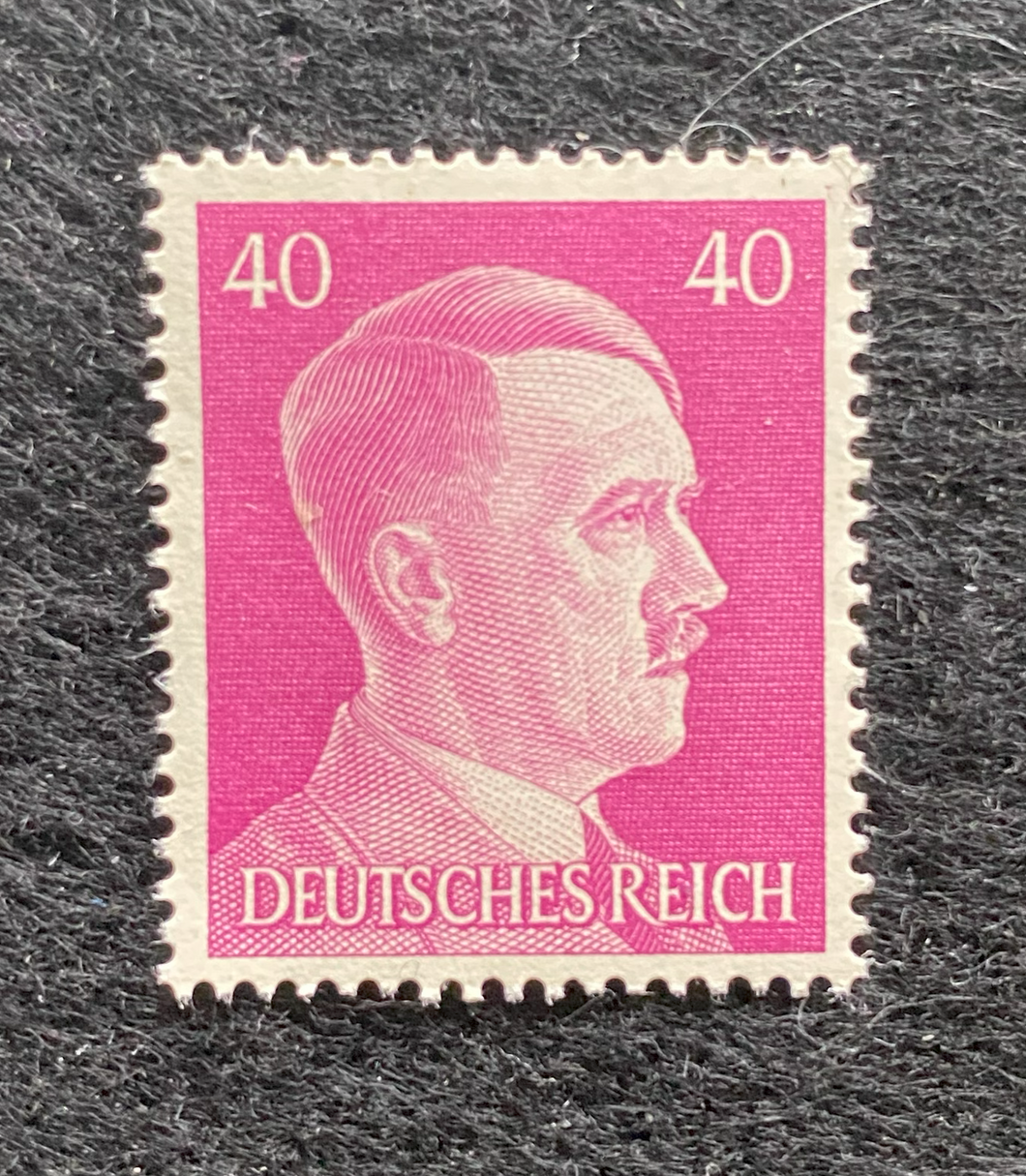 Rare Old Authentic WWII German Unused Stamp - 40 Rp MNH