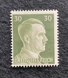 Rare Old Authentic WWII German Unused Stamp - 30 Rp MNH
