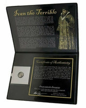 Load image into Gallery viewer, 1533-1584 A.D. Russia Ivan IV The Terrible SILVER Kopek Coin SOA &amp; Album Incl. - Collectors Couch
