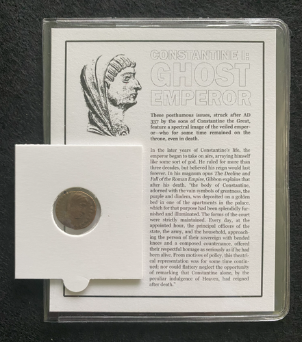 Constantine I: Ghost Emperor Ancient Roman Coin COA & History & Album Included