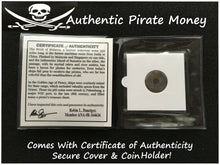 Load image into Gallery viewer, Authentic Pirate Coin From 18th Century Tin Piti Coin Stuck in Palembang Port