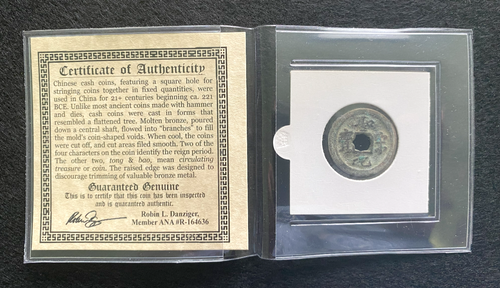 Chinese Lucky Coin COA & History & Album Included
