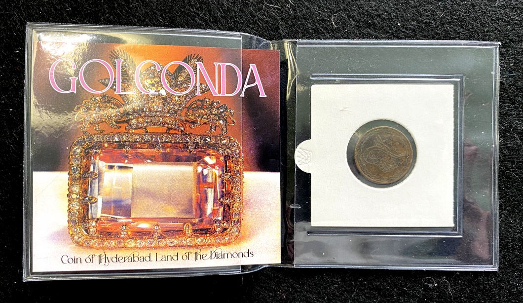Golconda : 2 Pai Coin of Hyderabad India Issued By Usman Ali Khan (1724-1948) - Collectors Couch