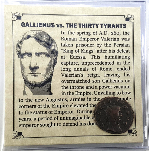 Gallienus vs the Thirty Tyrants : Roman Bronze Coin 253-268 AD - Certified Coin