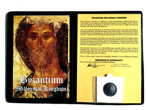 Byzantium Millennial Kingdom Aspron Trachy BILLION Coin SOA & History & Album - Collectors Couch