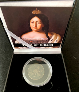 Anna Of Russia Era's Coin SOA & Capsule & Display Box Included - Collectors Couch