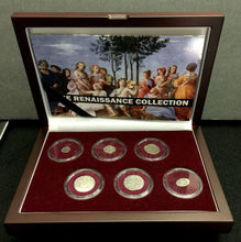 Load image into Gallery viewer, European Renaissance: Boxed Set of Six Silver Coins SOA &amp; History Included - Collectors Couch