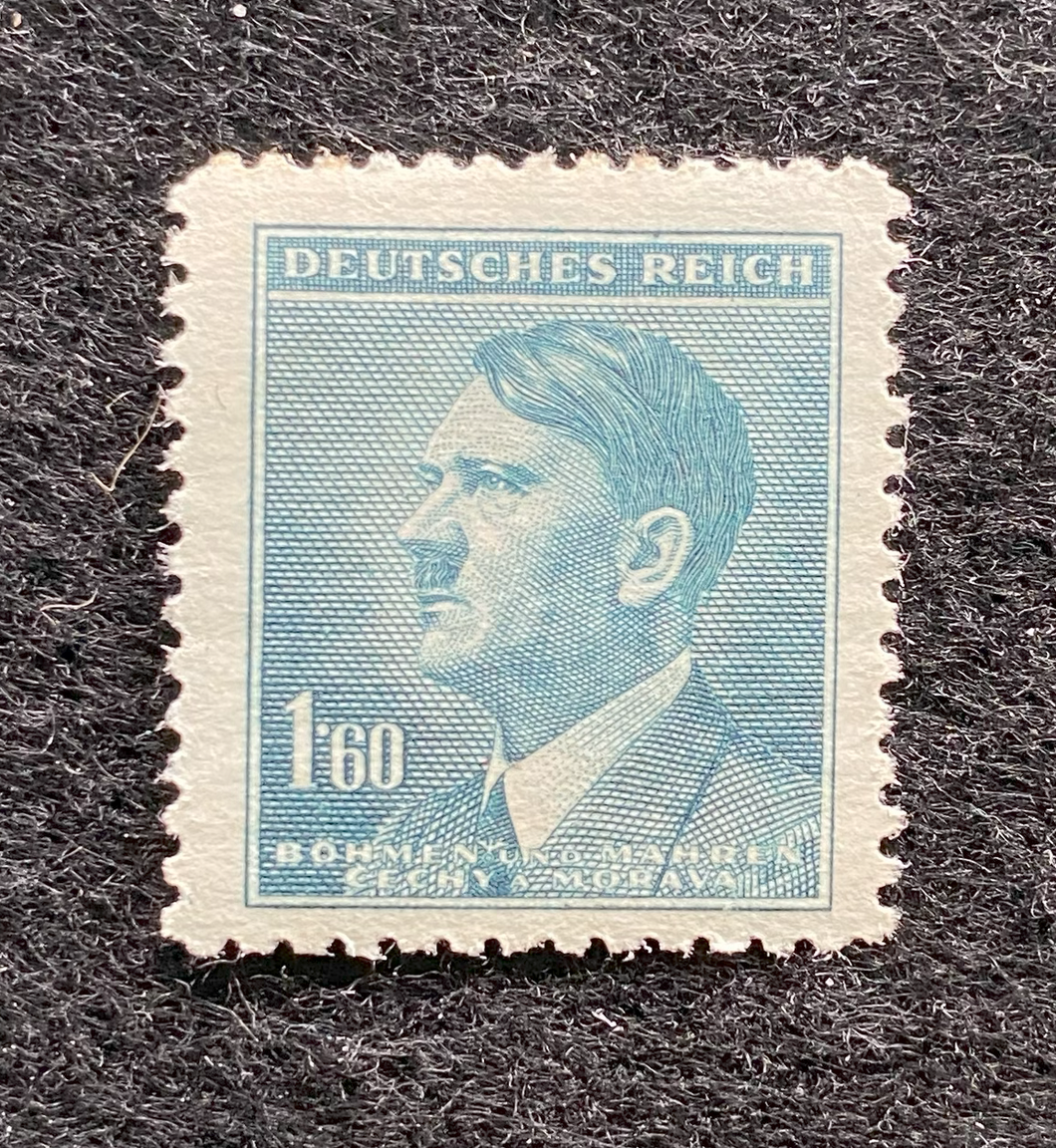 Rare Old German Authentic WWII Unused Hitler 1.60K Stamp MNH