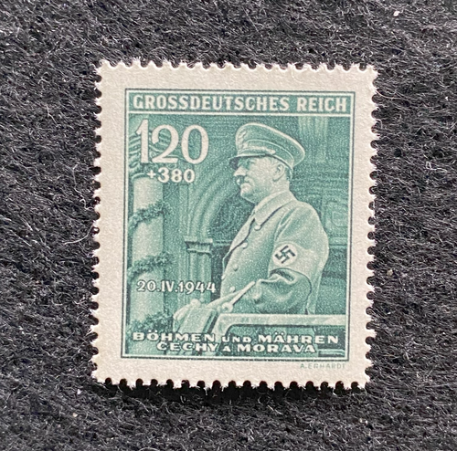 Rare Old Antique Authentic WWII German Hitler Unused Stamp - 1.20 Rp - Collectors Couch