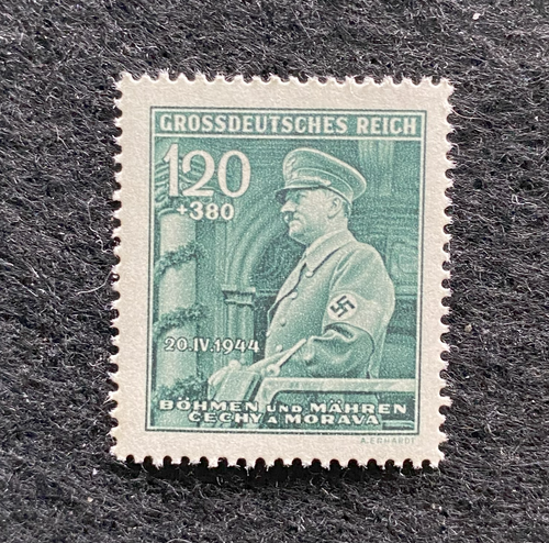 Rare Old Antique Authentic WWII German Hitler Unused Stamp - 1.20 Rp