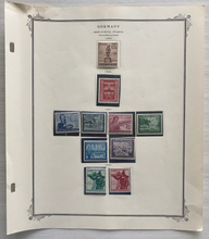 Load image into Gallery viewer, German WWII Nazi Third Reich 1944 10 Stamps From Original Postal Collection - Very Rare Find - Collectors Couch