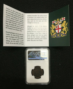 1808 Gardner Shipwreck East India Co.10 CASH Coin NGC Certified Case & History - Collectors Couch