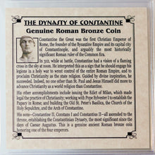 Load image into Gallery viewer, Constantine Dynasty : Roman Bronze Coin 307-363 AD - Certified Authentic Coin