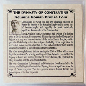 Constantine Dynasty : Roman Bronze Coin 307-363 AD - Certified Authentic Coin