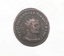 Load image into Gallery viewer, Genuine Roman Bronze Coin Of Diocletian COA &amp; History &amp; Album Included
