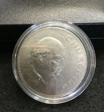 Load image into Gallery viewer, 1965 British Crown Coin Sir Winston Churchill SOA &amp; Capsule &amp; Display Box Inc.