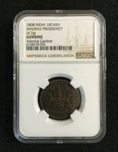 Load image into Gallery viewer, 1808 Gardner Shipwreck East India Co.10 CASH Coin NGC Certified Wood Box - Collectors Couch