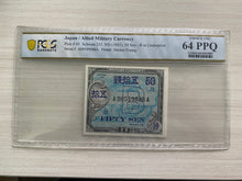 Load image into Gallery viewer, Japan - Allied Military WWII Currency 50 Sen 1945 - PCGS UNC - WWII Era