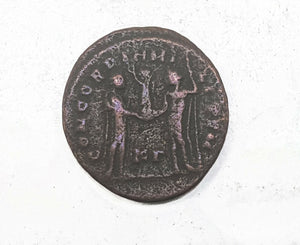 Genuine Roman Bronze Coin Of Diocletian COA & History & Album Included