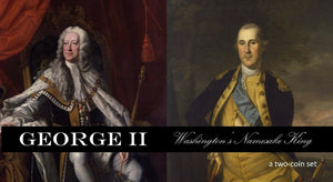 George II: Washington's Namesake King Copper Farthing KM-581 & Half-Penny KM-586 - Collectors Couch