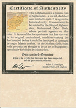 Load image into Gallery viewer, Forbidden Coin of AFGHANISTAN 5 Afghanis 1961 - COA &amp; History &amp; Album Included - Collectors Couch