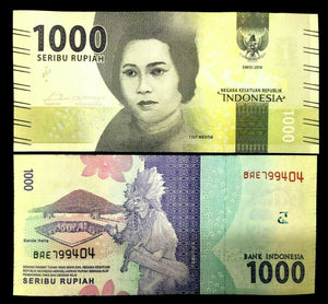 Indonesia Note 1000 Rupiah Banknote Currency BILL UNC - Collectors Couch